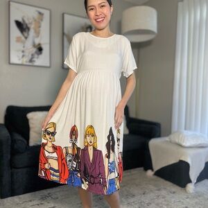 Erika midi dress | casual | lightweight | spring outfit | WHITE